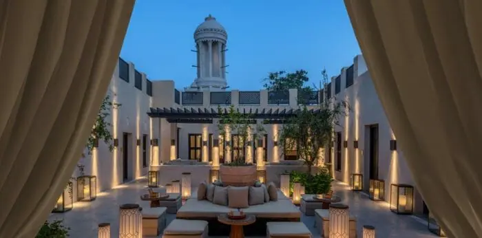 The Reception Exterior | Luxury Heritage Hotels in UAE | The Chedi Al Bait
