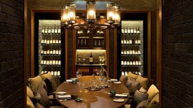 Intimate Dining In The Wine And Cigar Library At The Chedi Andermatt
