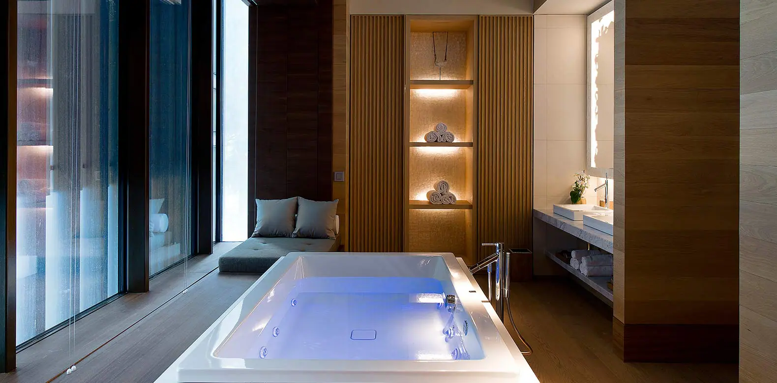 Spa Suite Bathroom at The Chedi Andermatt