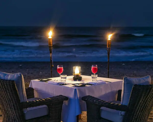 Beachfront Dining Overlooking Oman Gulf