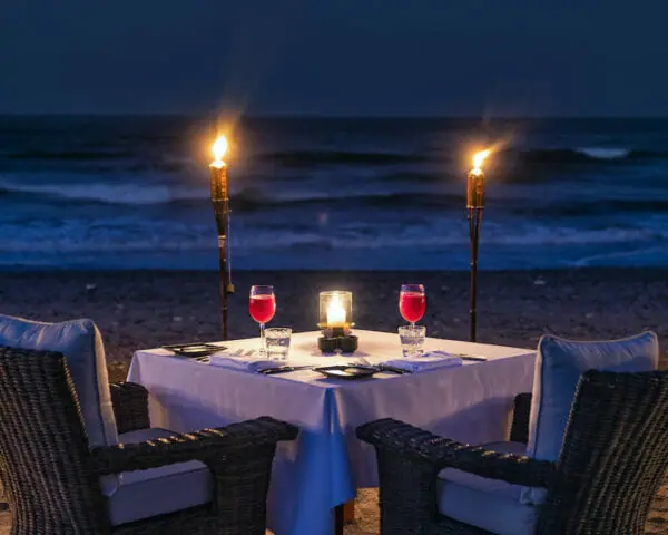 Beachfront Dining Overlooking Oman Gulf