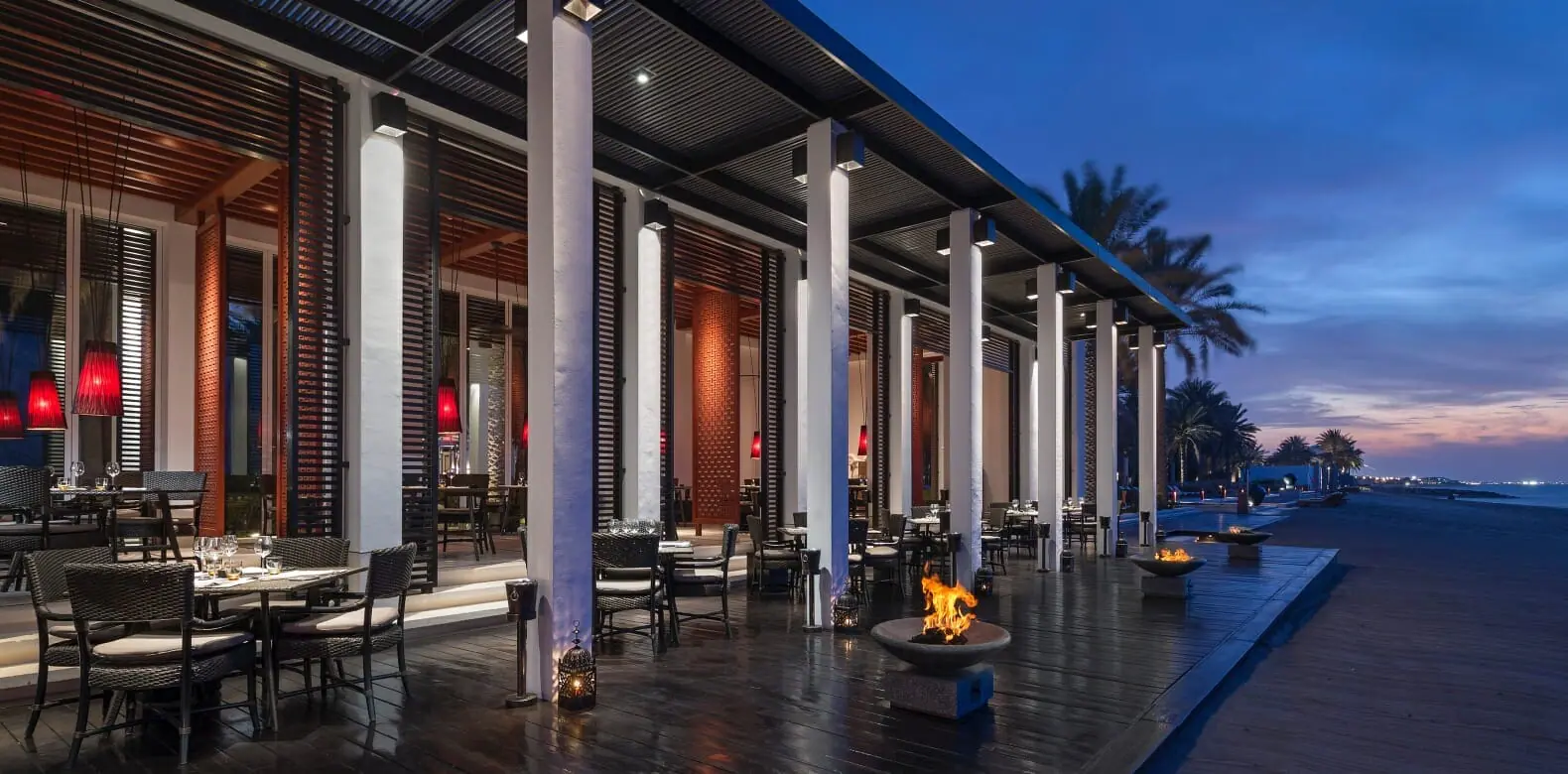 The Beach Restaurant | Dining by the sea in Oman | The Chedi Muscat
