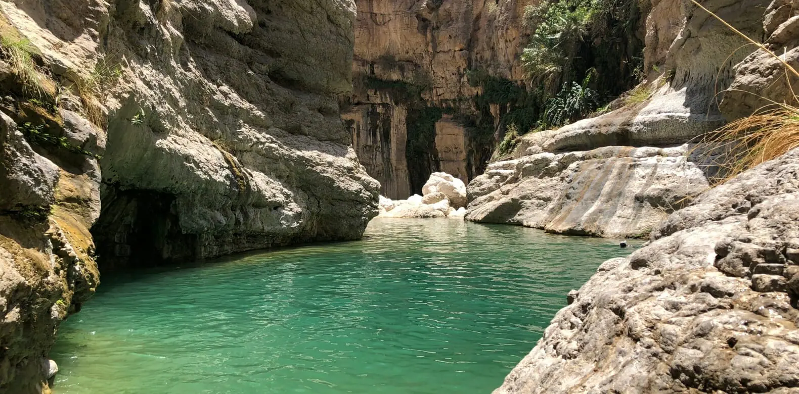 Canyoning in Oman