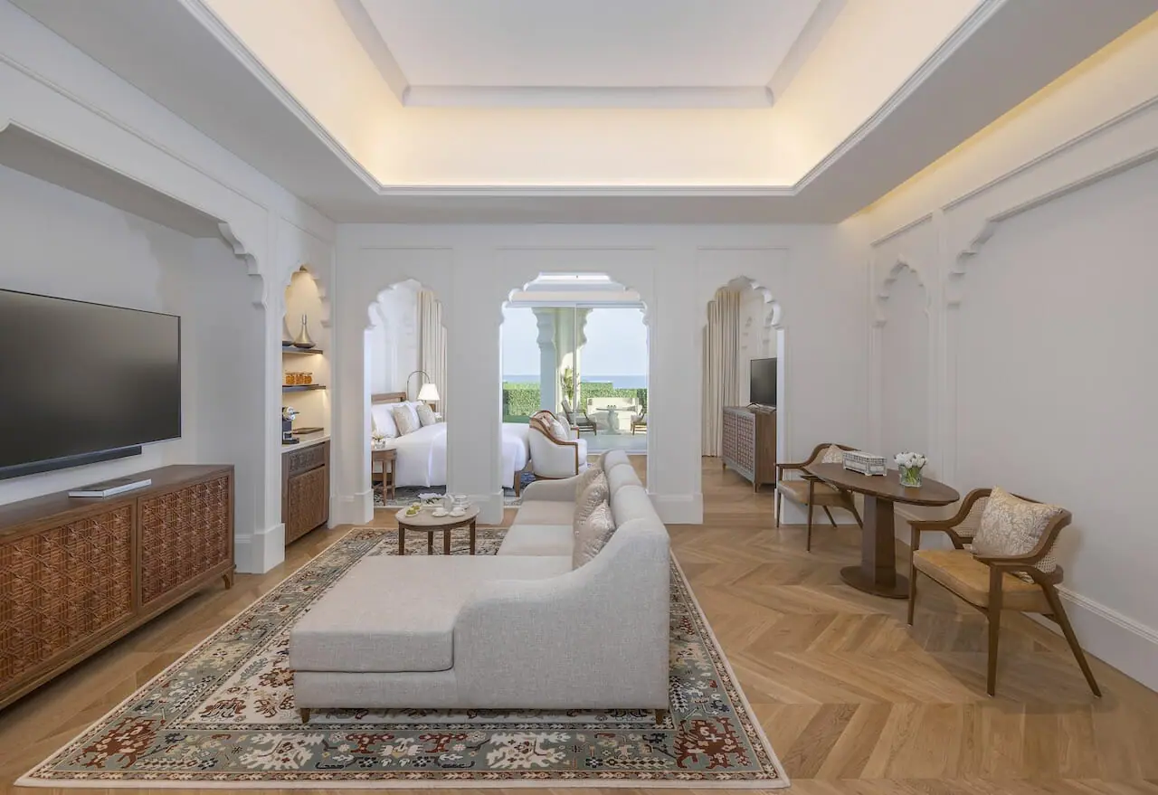 Katara suite beach living room