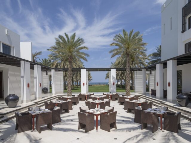 The Chedi Muscat The Restaurant Courtyard