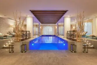 The Spa Indoor Pool – The Chedi Lustica Bay Hotel – Montenegro 15 scaled 1