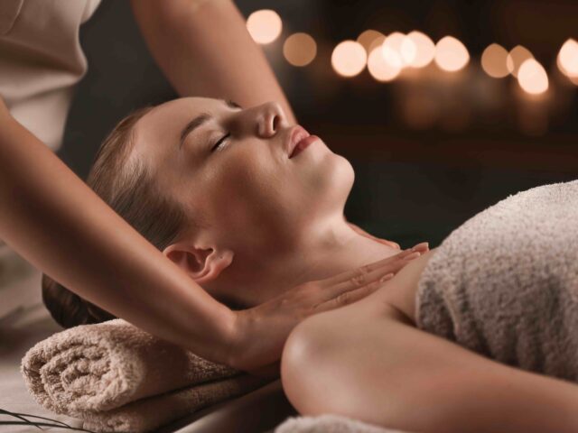 Young,Woman,Having,Massage,In,Spa,Salon